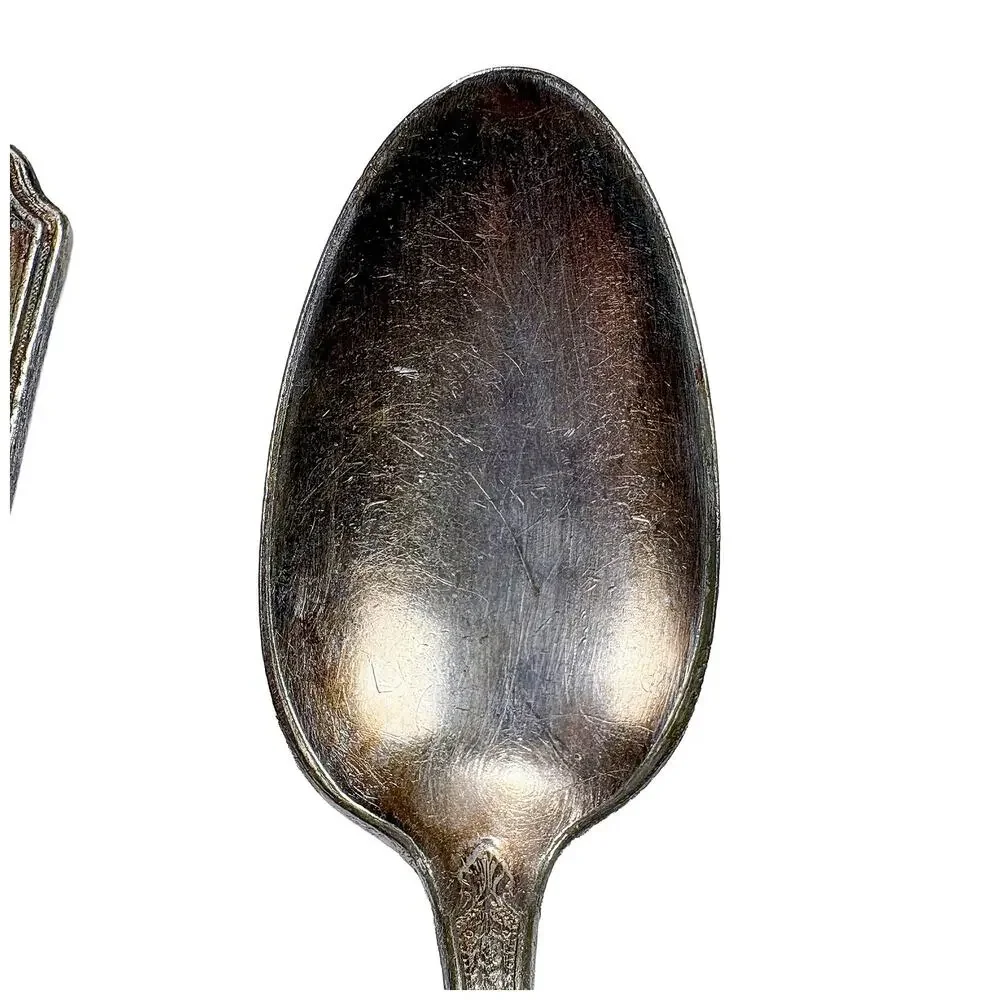 1847 Rogers Bros Ancestral Antique Silverplate Teaspoons Set of 5 Craft Upcycle